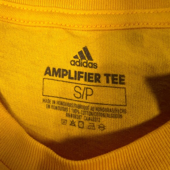 Adidas Womens S Yellow Nashville Predators Smashville NHL Amplifier T-Shirt NWT - Picture 4 of 7